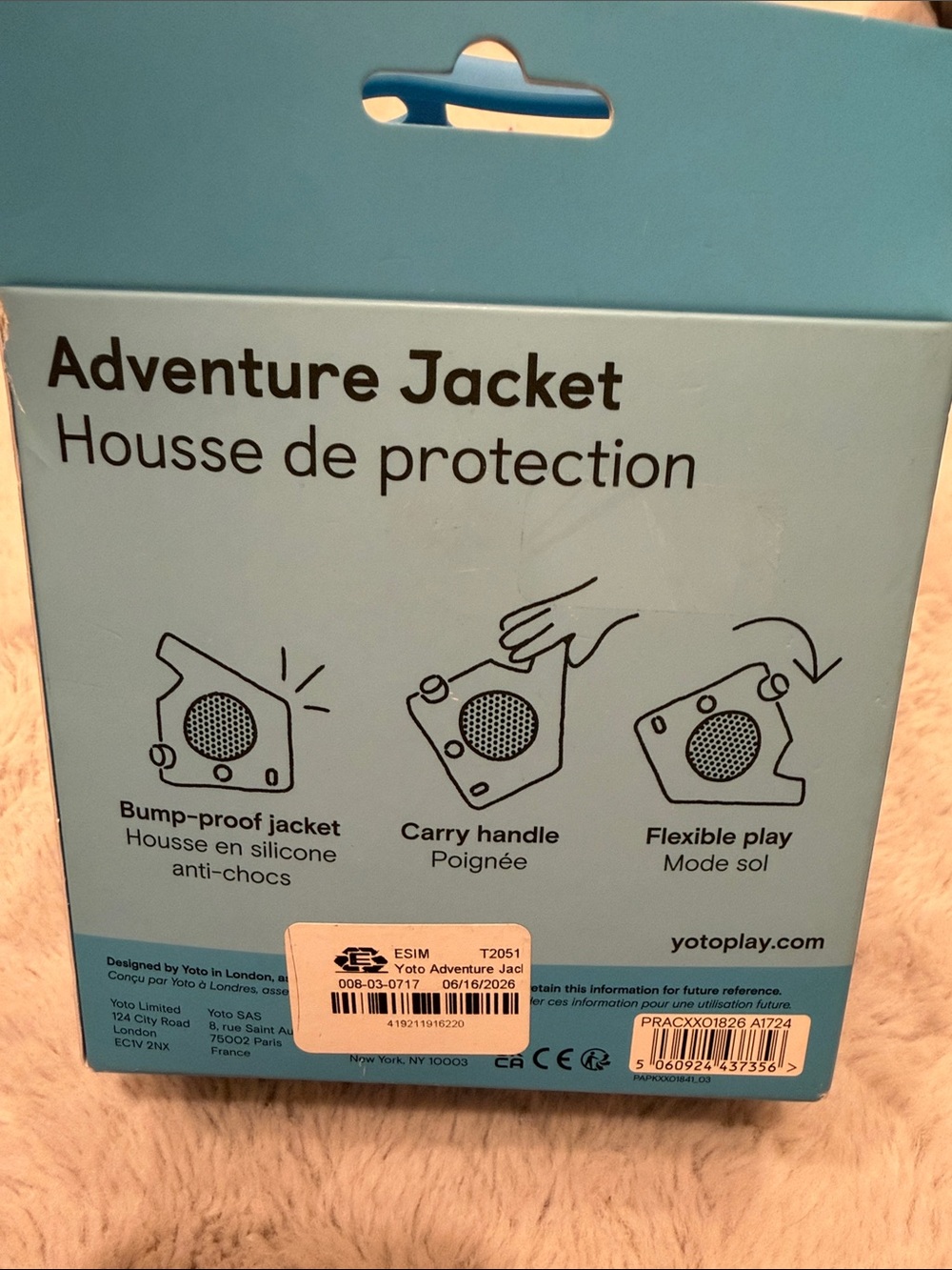 Yoto Adventure Jacket for Yoto Player - Blue bird - Picture 2 of 3